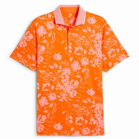 MATTR Rose Polo Rickie Orange Puma men's athletic clothing