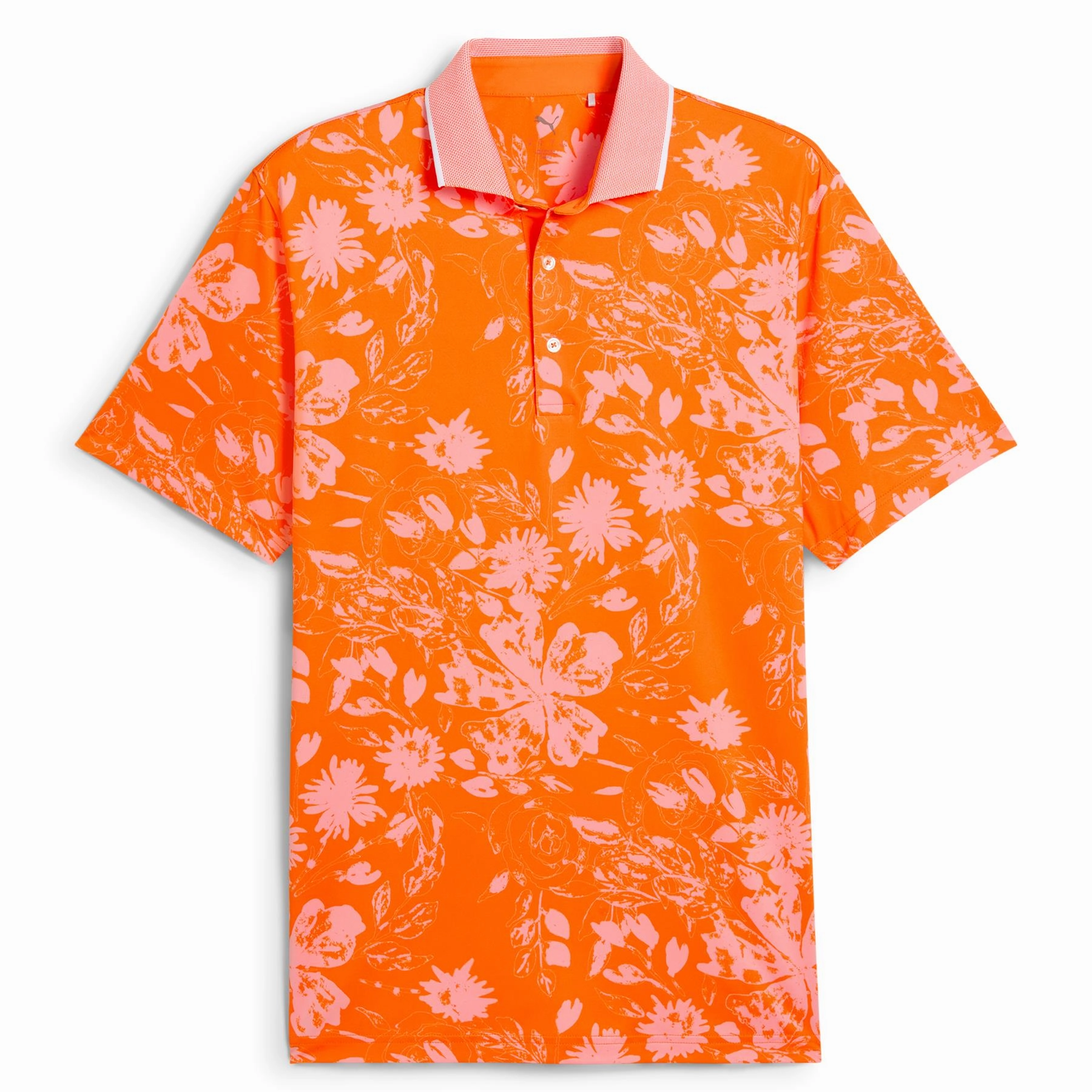 MATTR Rose Polo Rickie Orange Puma men's athletic clothing