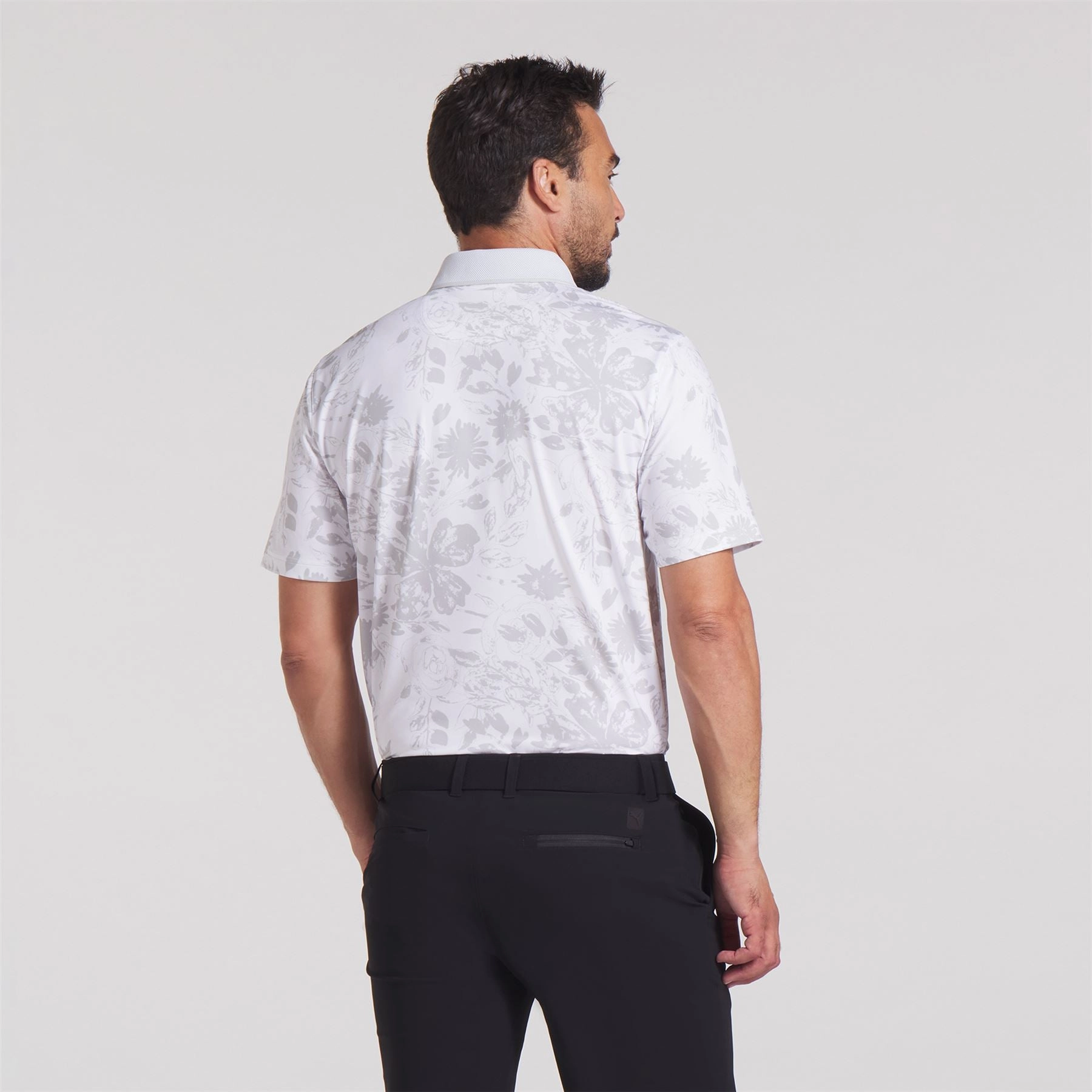 MATTR Rose Polo White Glow/Ash Grey Puma Men's Sportswear