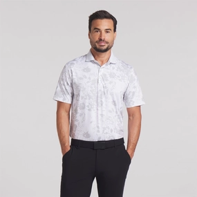 MATTR Rose Polo White Glow/Ash Grey Puma men's athletic clothing