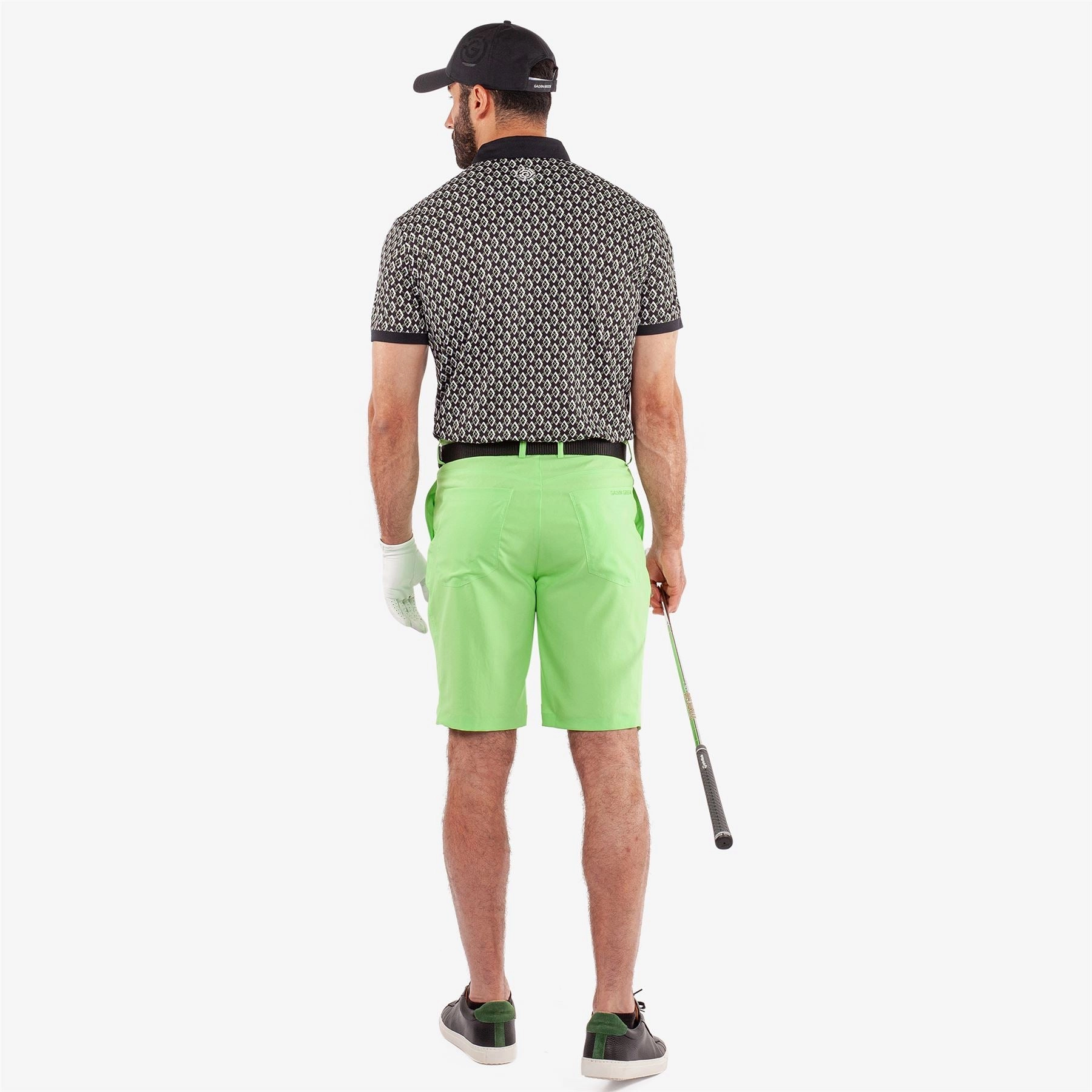 Maxwell VENTIL8  Polo Black/Fresh Green Galvin Green Men's Apparel