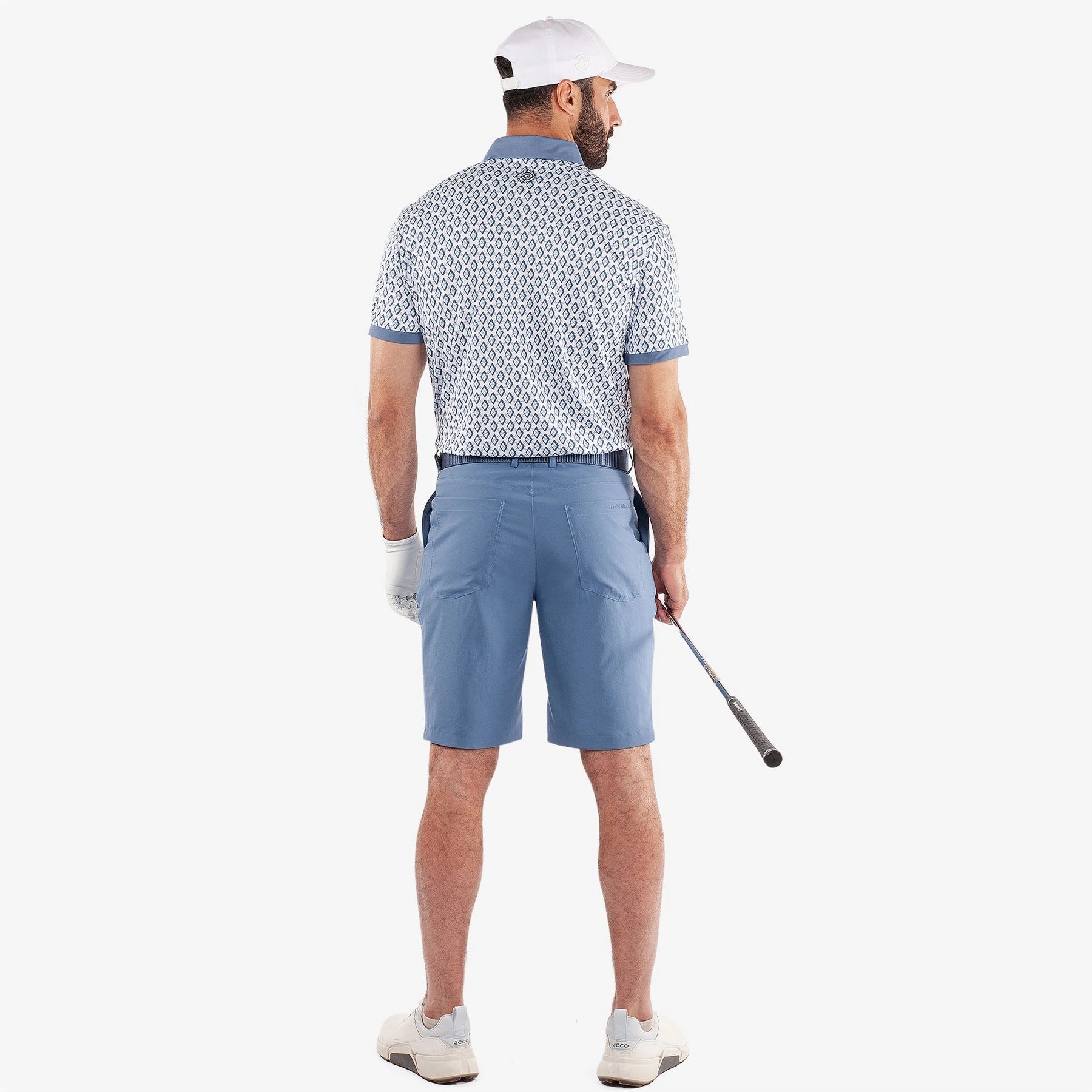 Maxwell VENTIL8  Polo Moonlight Blue/White Galvin Green Men's Apparel
