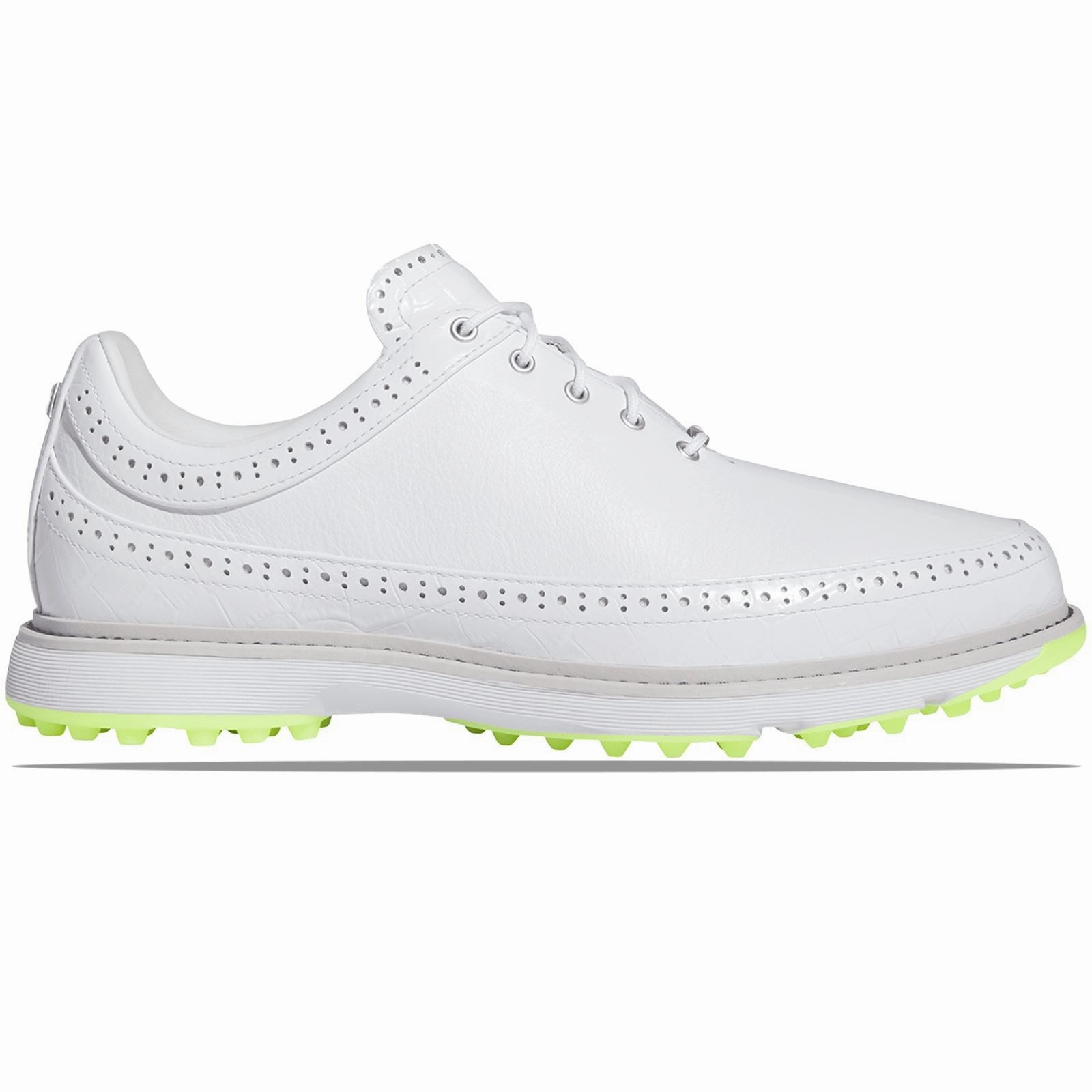 MC80 Spikeless Golf Shoes White Adidas men's athletic apparel