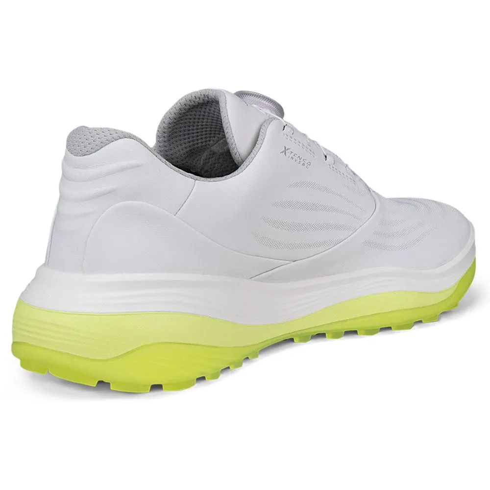 Sport-Inspired Footwear ECCO LT1 BOA Spikeless Golf Shoes White - FW24 Men Trail-Ready Shoes