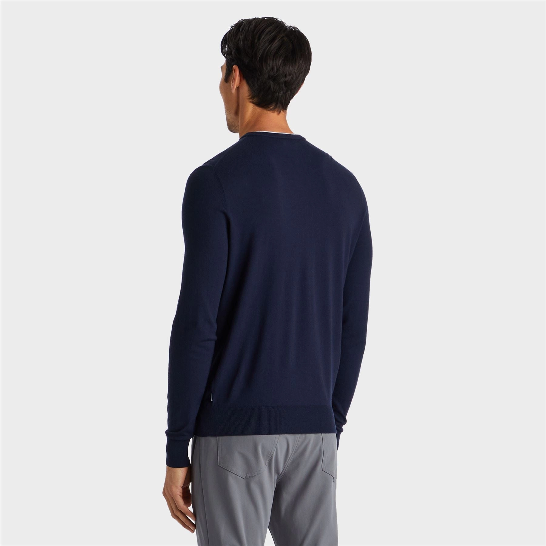 Merino Wool Blend Embroidered Tailored Fit Jumper Twilight G/Fore Men's Fashion