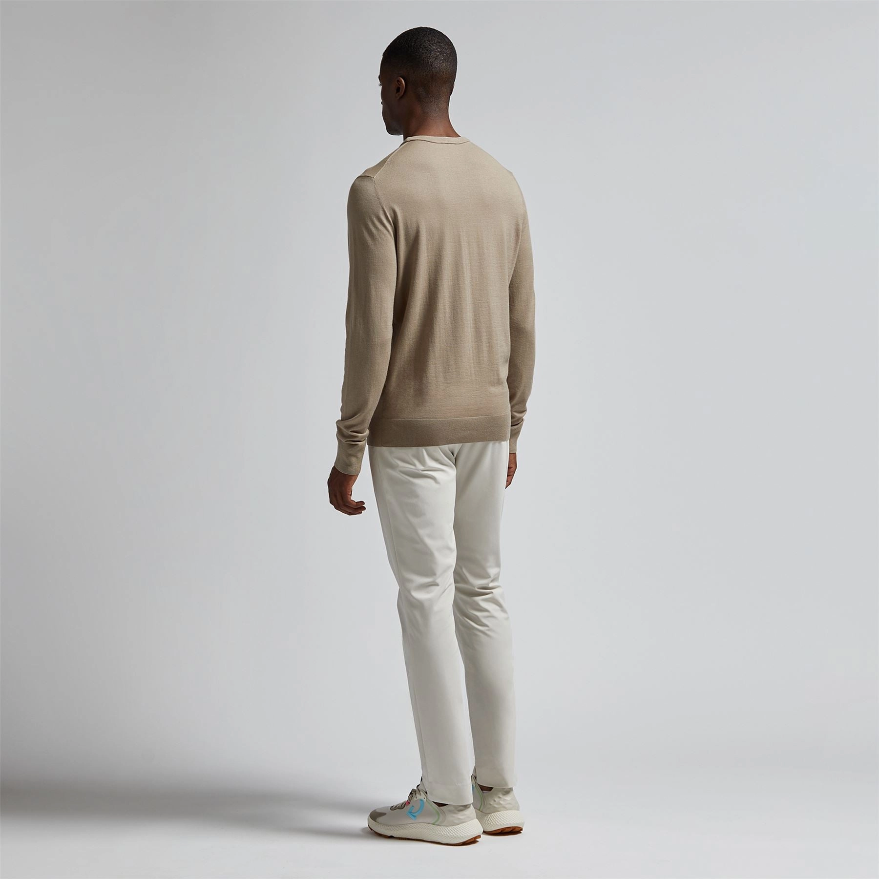Merino Wool Crew Neck Jumper Dune G/Fore Men's Fashion