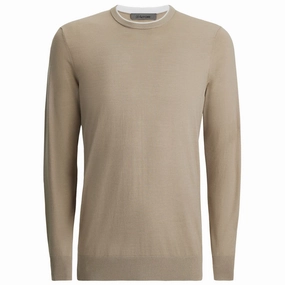 Merino Wool Crew Neck Jumper Dune G/Fore men's golf fashion