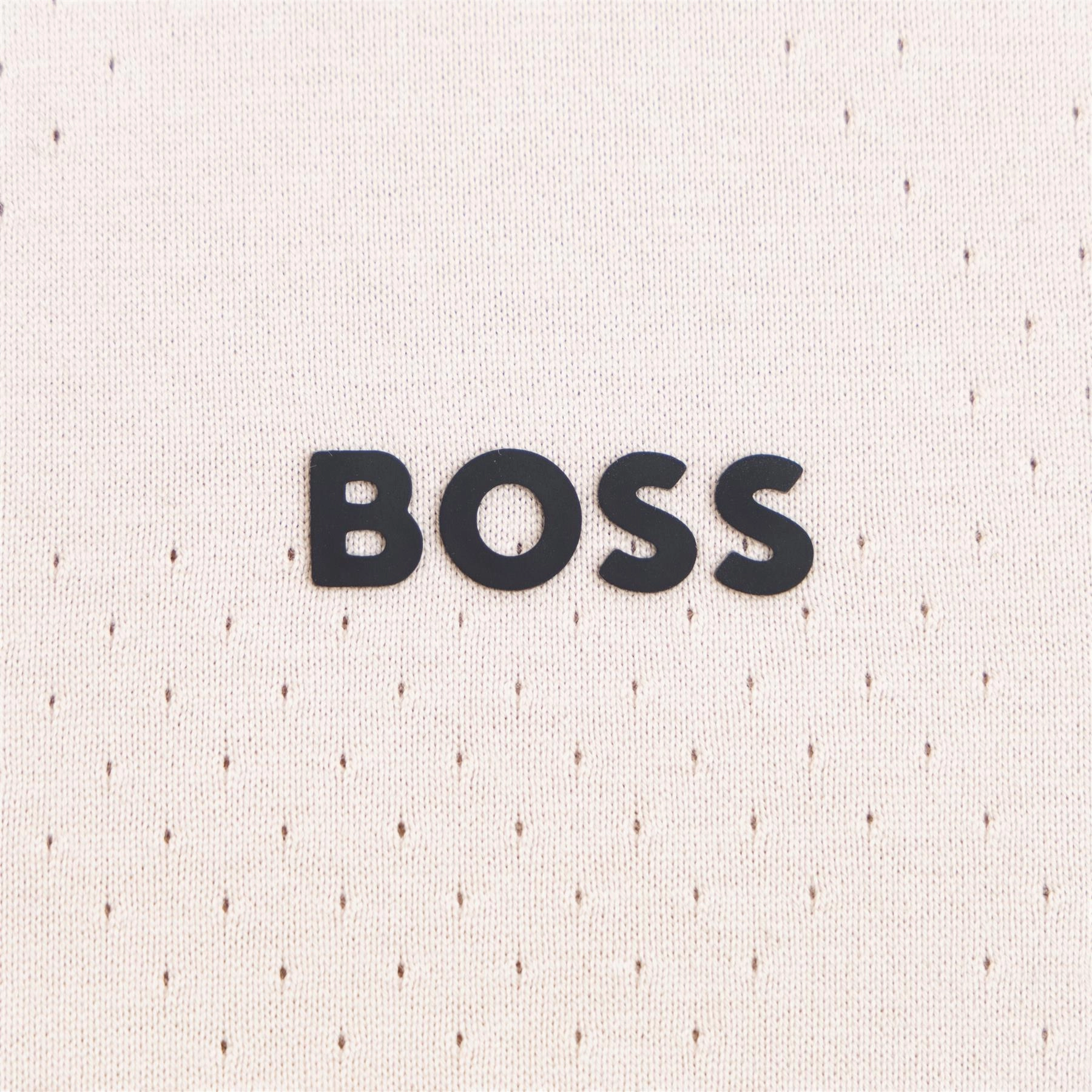 Mesh Heritage Shirt Open Beige Boss Men's Fashion