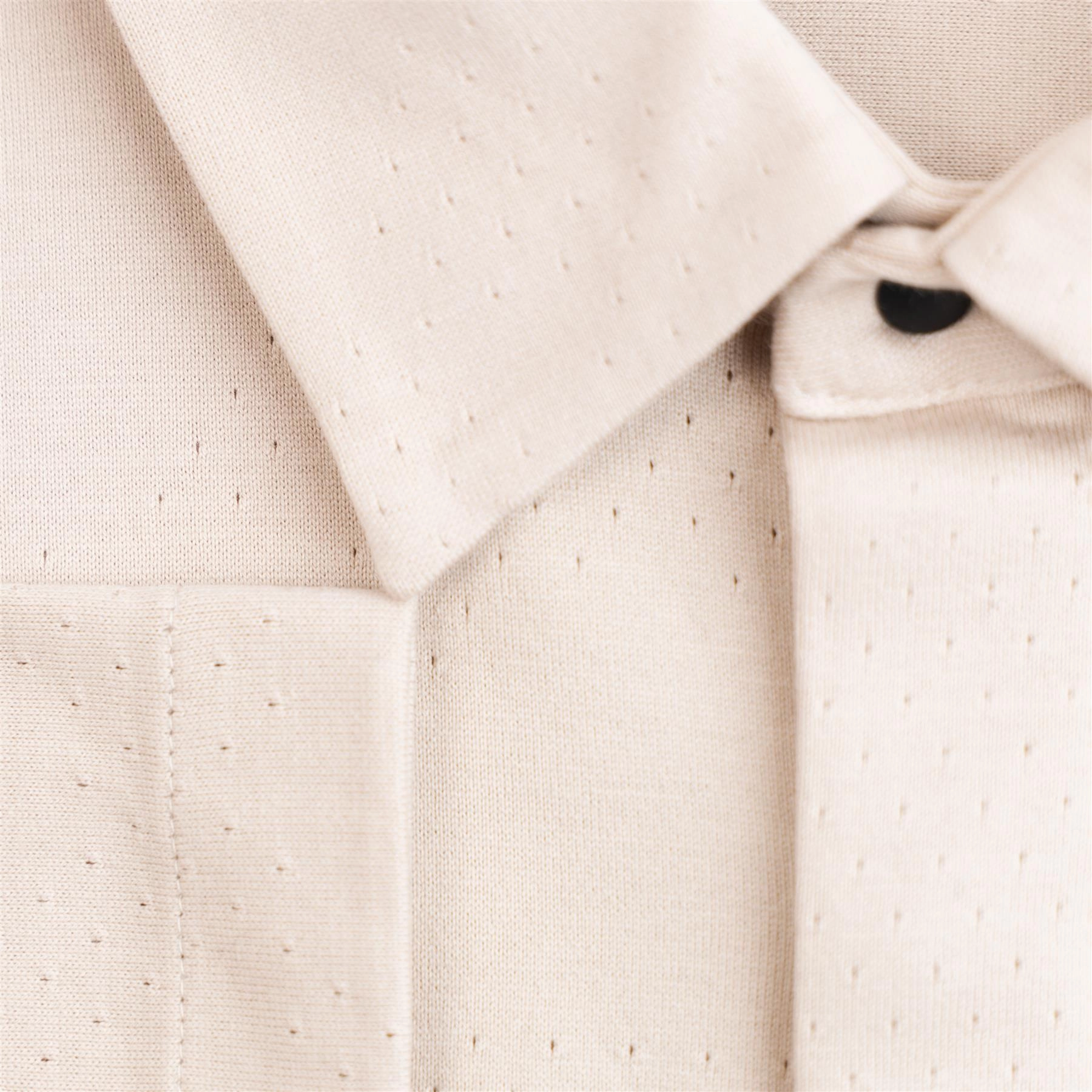 Mesh Heritage Shirt Open Beige Boss Men's Fashion