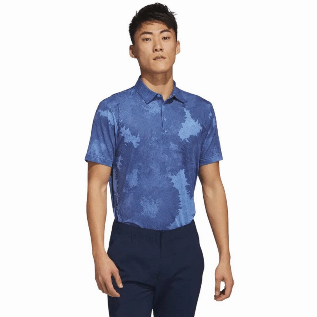 minimalist clothing adidas Flower Mesh Print Golf Polo Shirt HS1128 breathable wear
