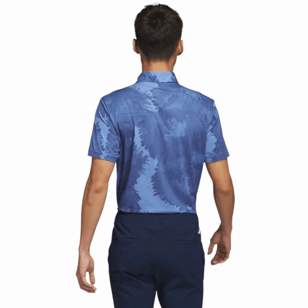 adidas Flower Mesh Print Golf Polo Shirt HS1128 kids athletic clothing, on-trend clothing, men's waterproof jacket