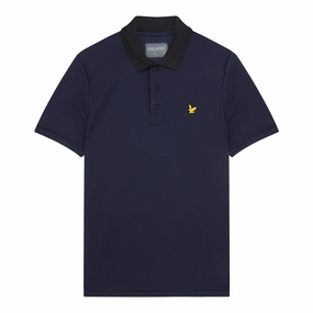 women's casual skirt, sweater with zipper, men's button-down shirt Midweight Jacket Lyle & Scott Microstripe Golf Polo Shirt SP1464GC Relax Fit Top