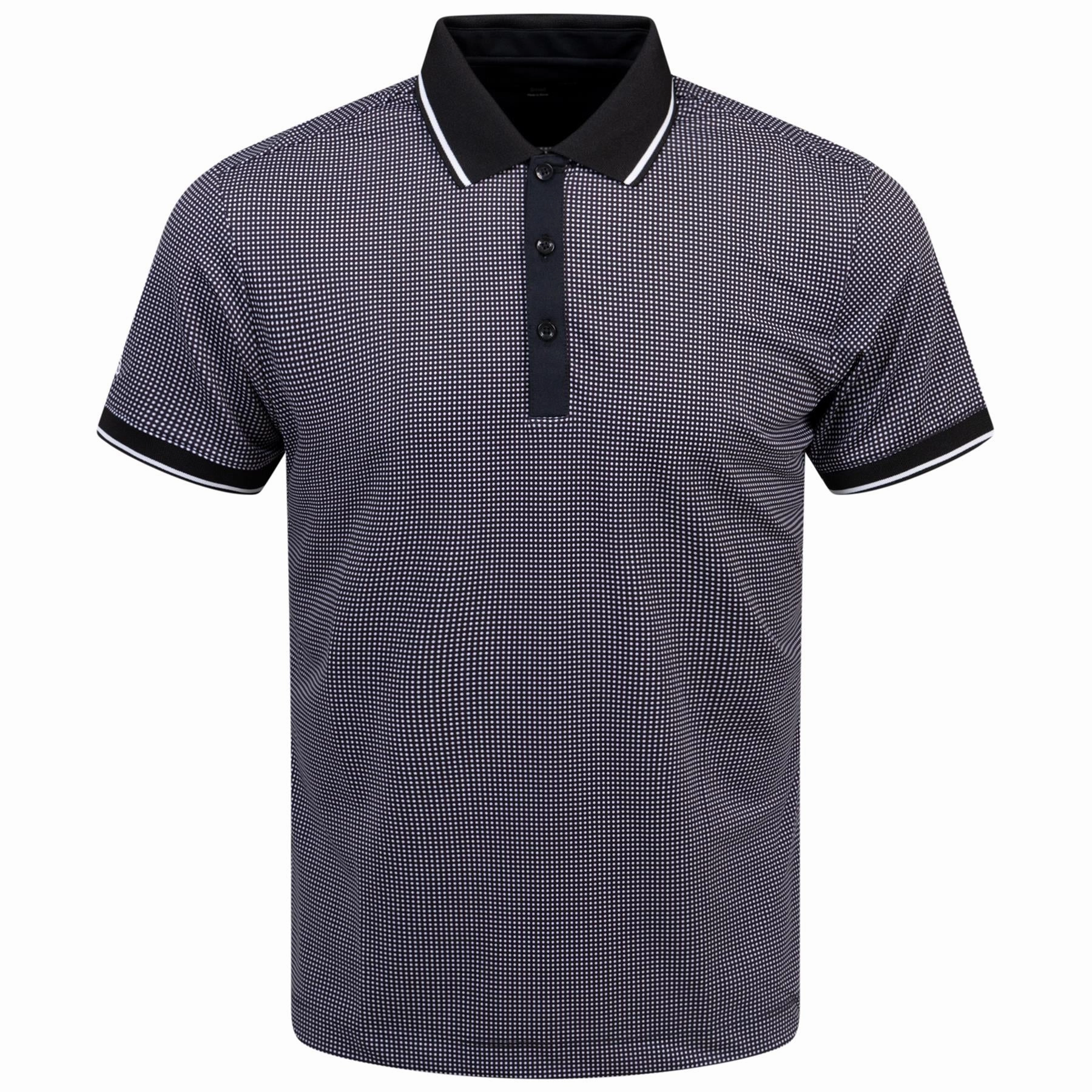 Miller Ventil8  Polo Black/White Galvin Green Men's Apparel