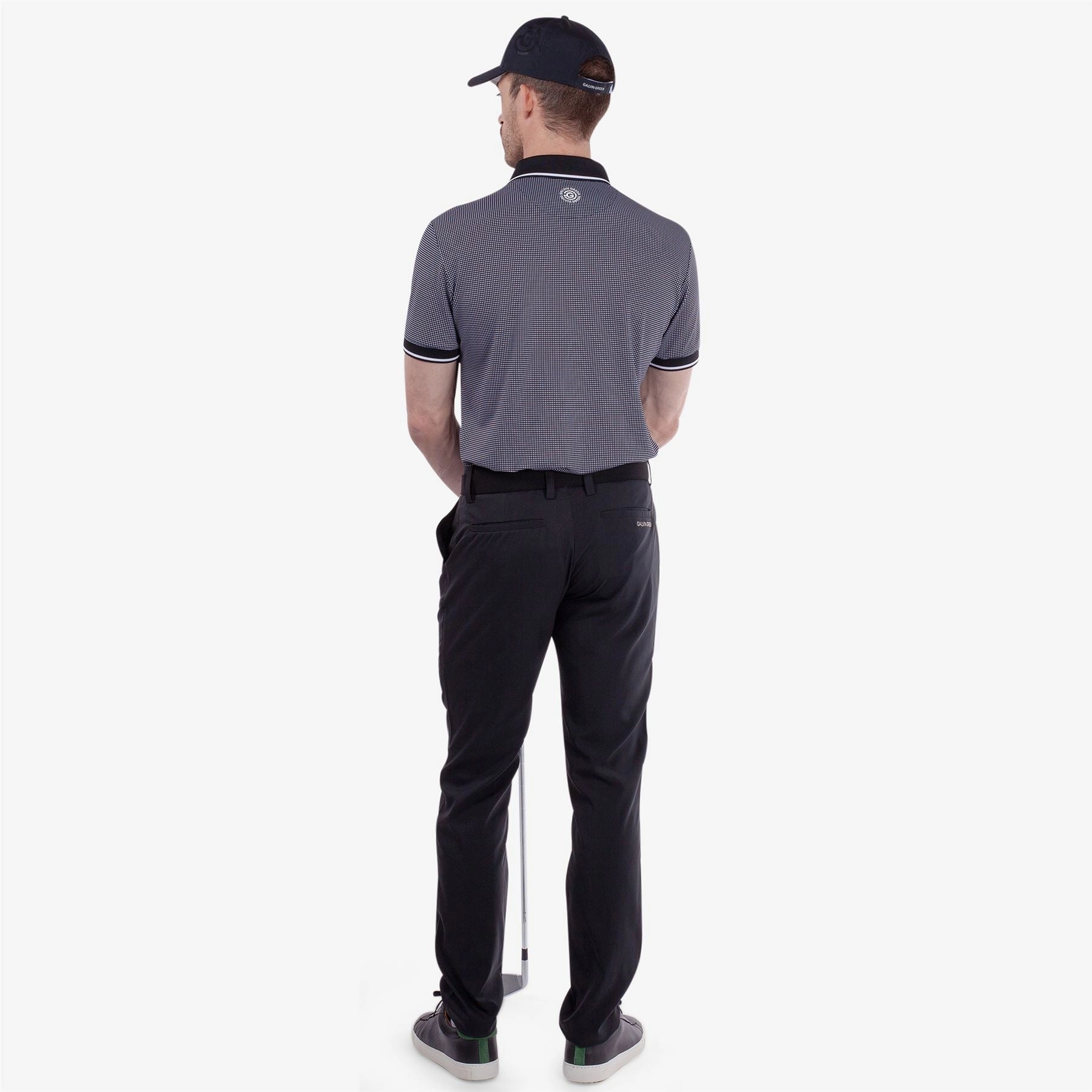 Miller Ventil8  Polo Black/White Galvin Green Men's Apparel