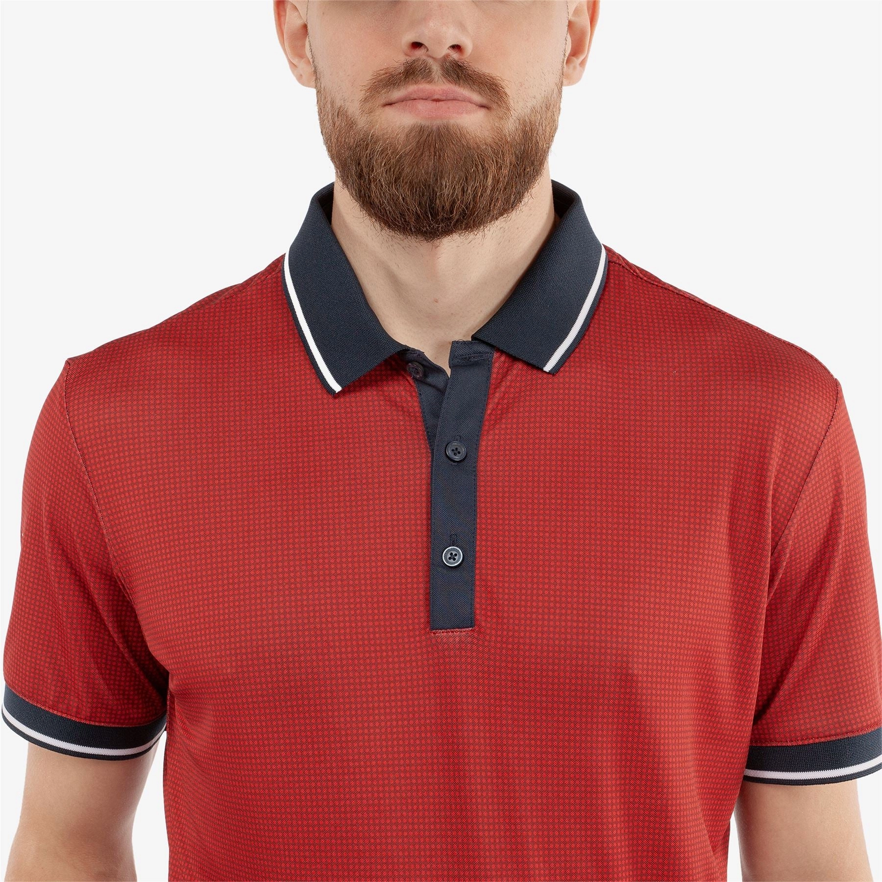 Miller Ventil8  Polo Red/Navy Galvin Green Men's Apparel