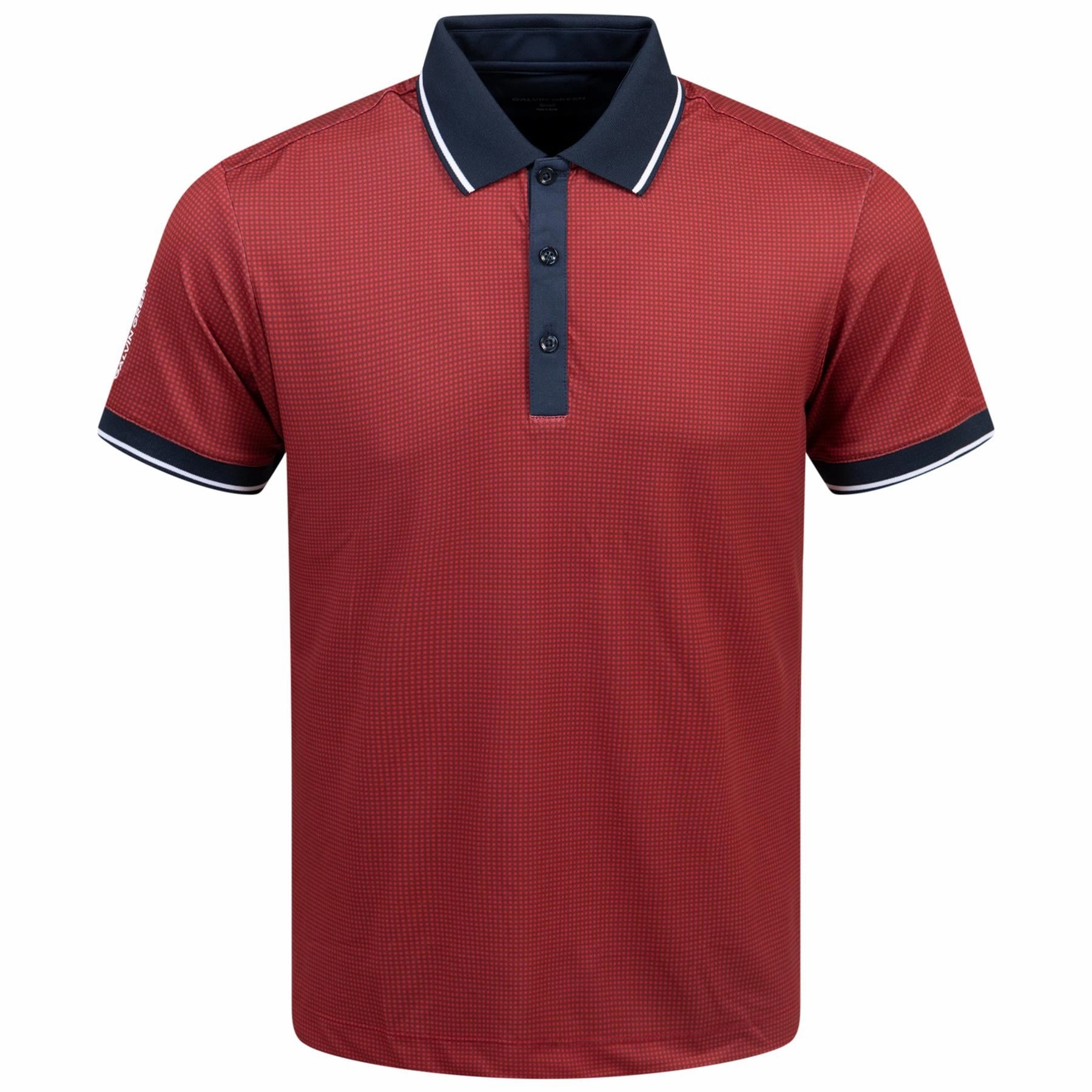 Miller Ventil8  Polo Red/Navy Galvin Green Men's Apparel