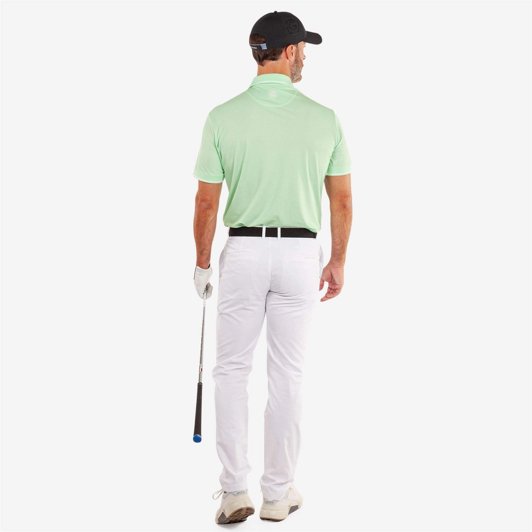 Miller VENTIL8  Polo White/Fresh Green Galvin Green Men's Apparel