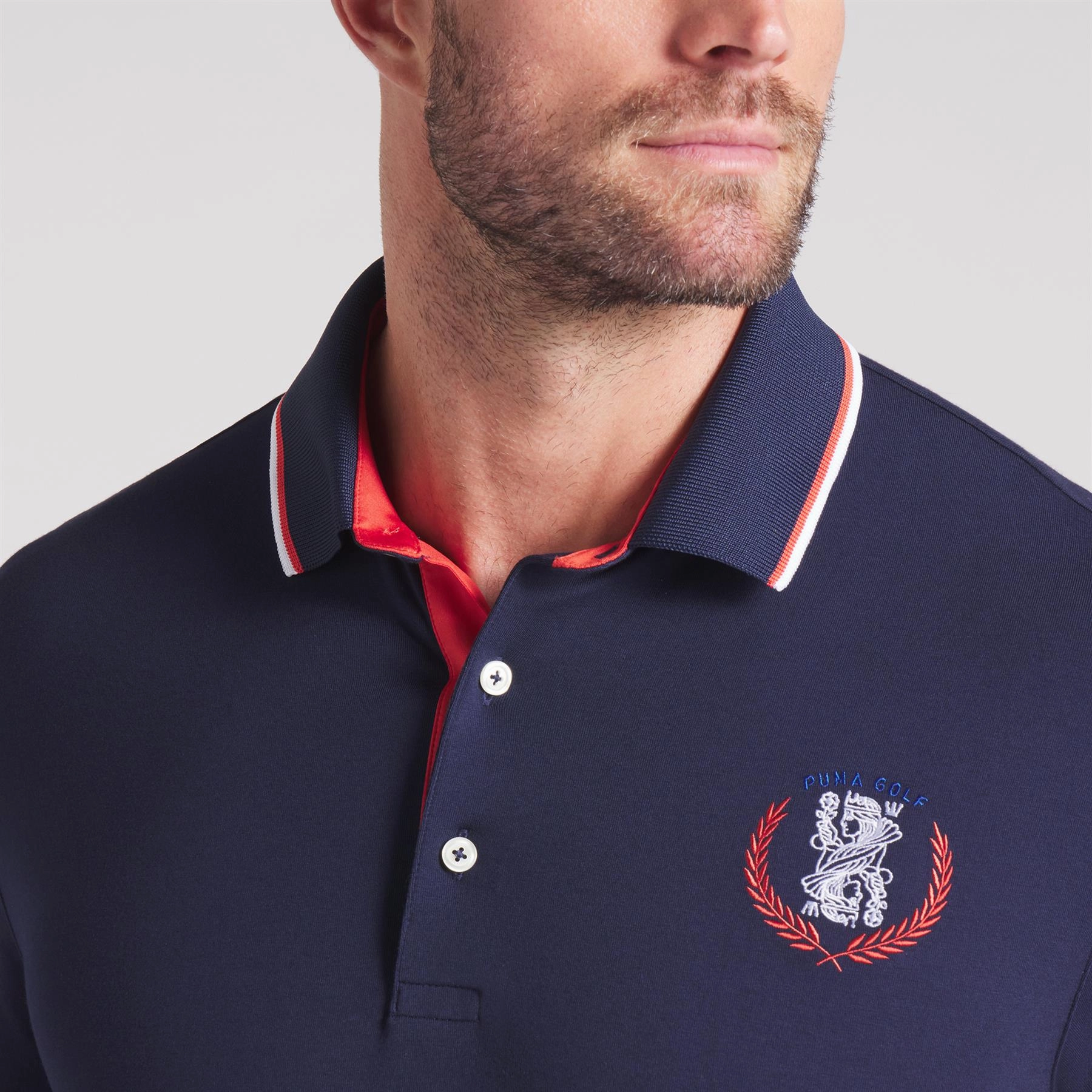 Modalon Queen City Polo Deep Navy/White Glow Puma Men's Sportswear
