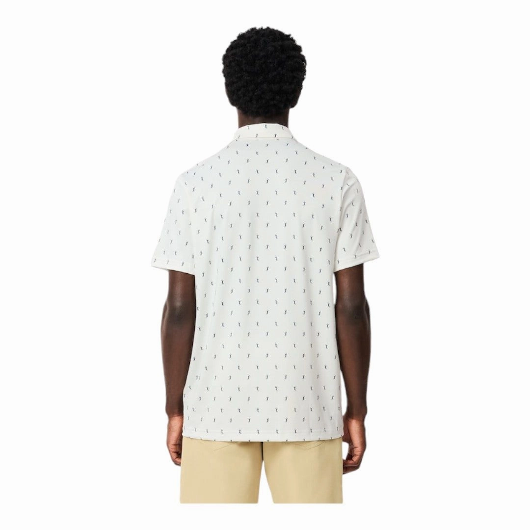 women's layered outfit, youth skort fashion Lacoste All Over Printed Golf Polo Shirt DH5175