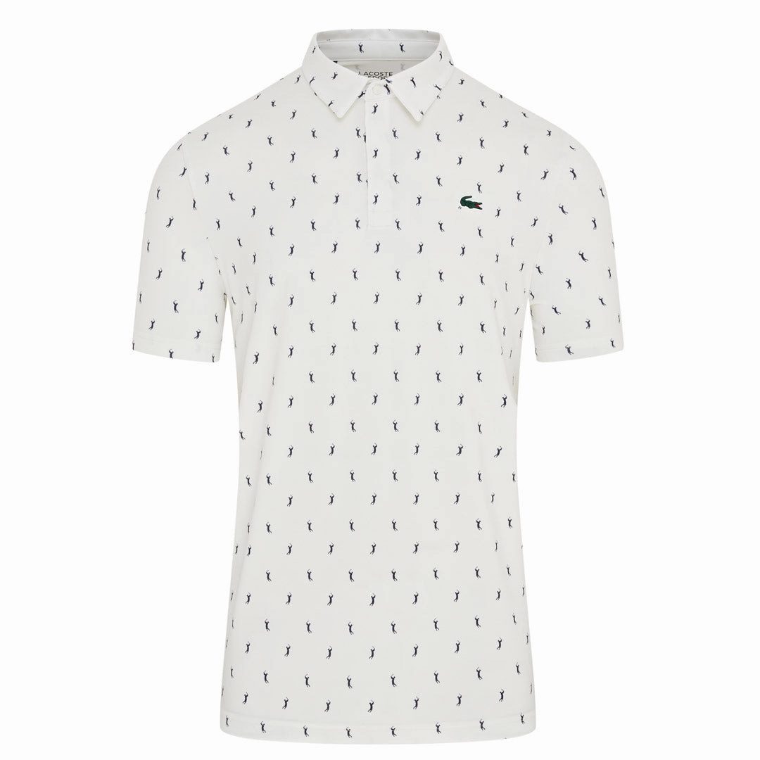 men's knit sweater, modern clothing, women's modest fashion Modern Fit Lacoste All Over Printed Golf Polo Shirt DH5175 Zip Jacket