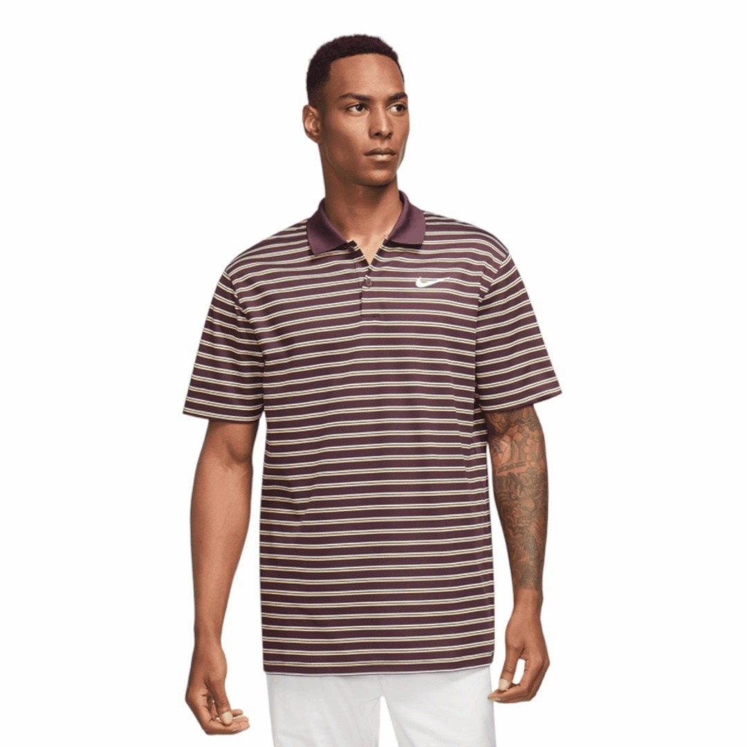 women's stylish jumper Modern Utility Nike Dri-Fit Victory Stripe Golf Shirt DH0829 Comfort Stretch Wear