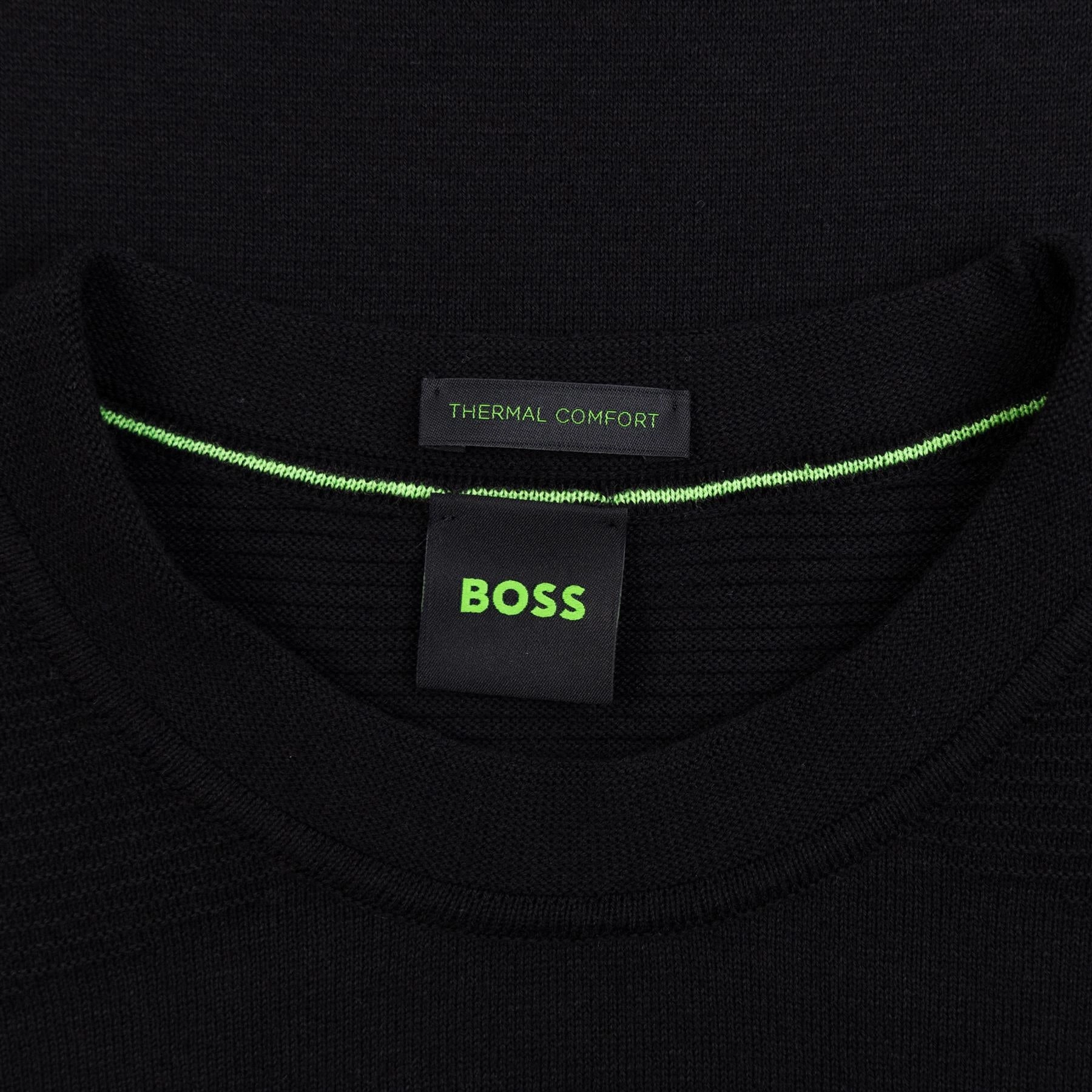 Momentum Crew Neck Sweatshirt Black Boss Men's Fashion