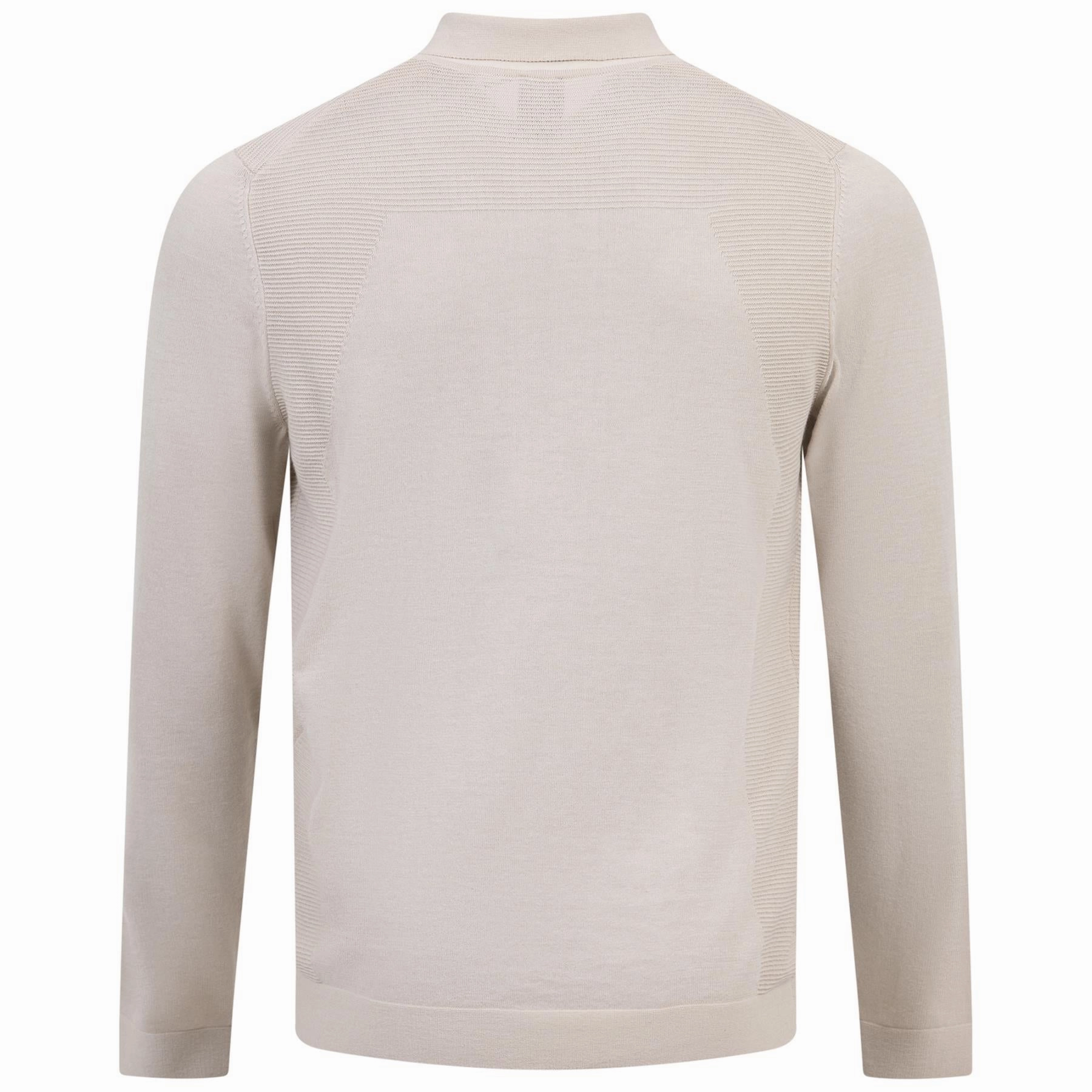 Momentum Lite LS Polo Open Beige Boss Men's Fashion