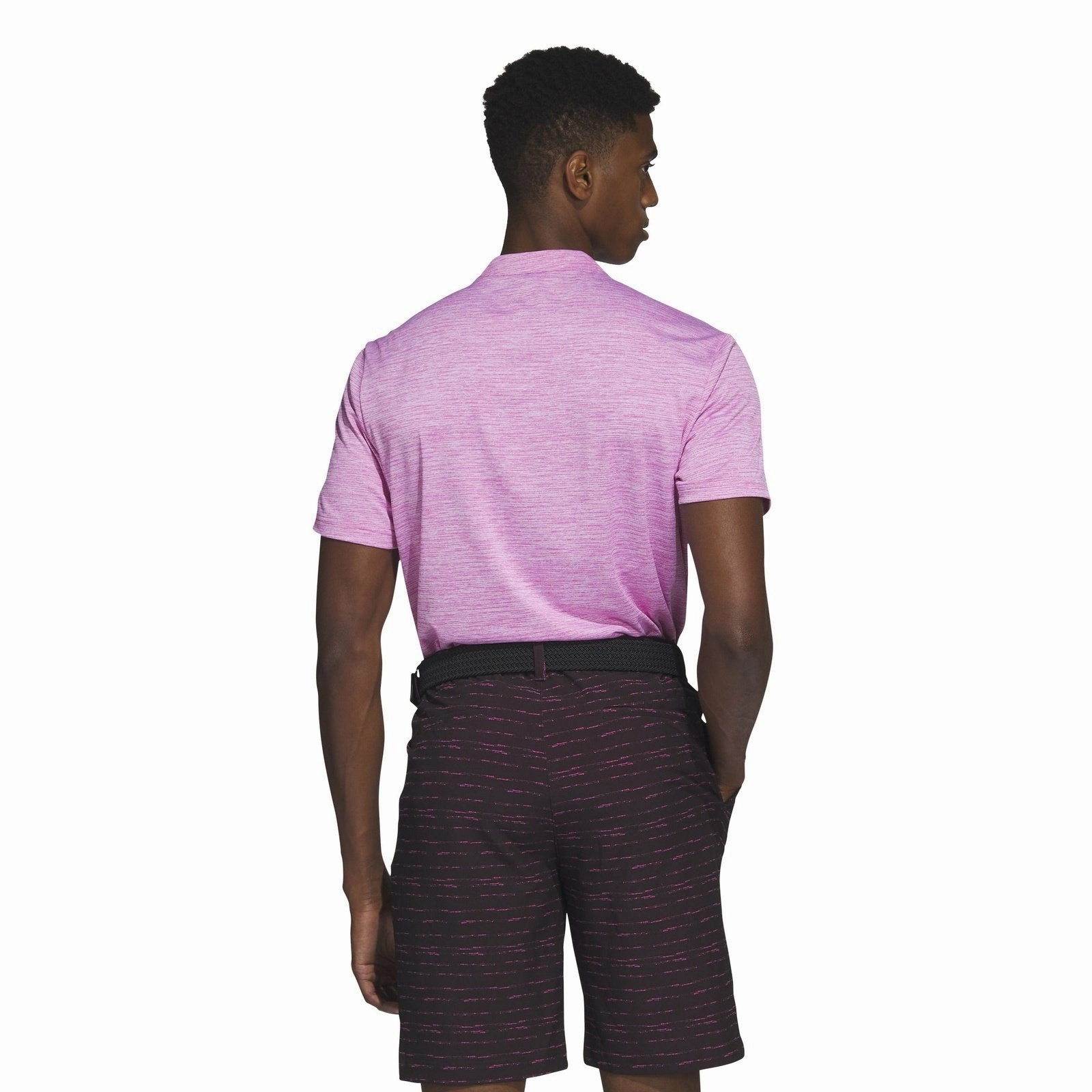 women's cotton trousers adidas Primegreen Texture Stripe Golf Polo Shirt HR9070