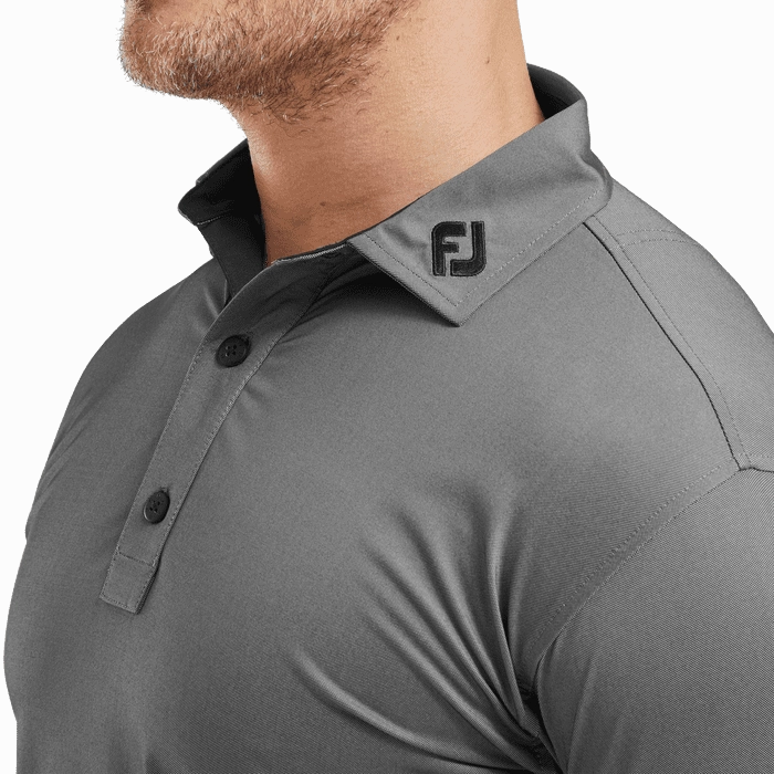 performance hoodie FootJoy Banded Birdseye Golf Polo Shirt 31933 lightweight golf jacket