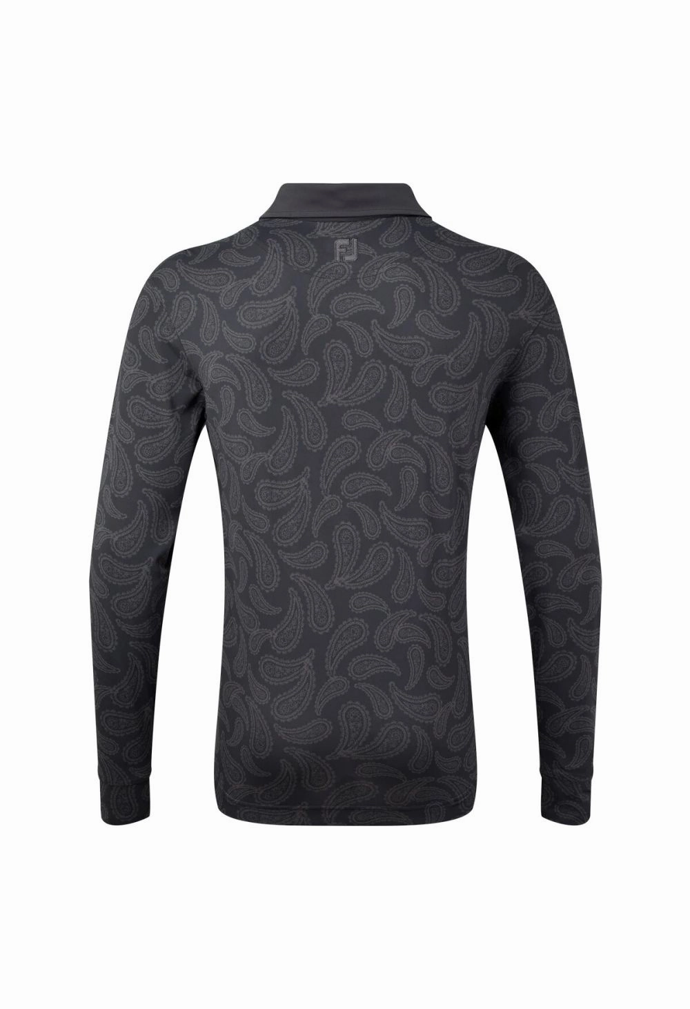 gender-neutral clothing FootJoy Tonal Paisley Print L/S Golf Polo Shirt 92945