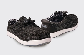 Premium Walking Shoes Move On New Skoni Women's Golf Shoes - Black Support Cushion Shoes