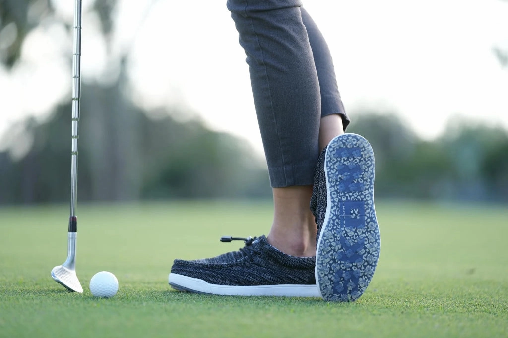 Urban Explorer Footwear New Skoni Women's Golf Shoes - Black Textured Outsole Shoes