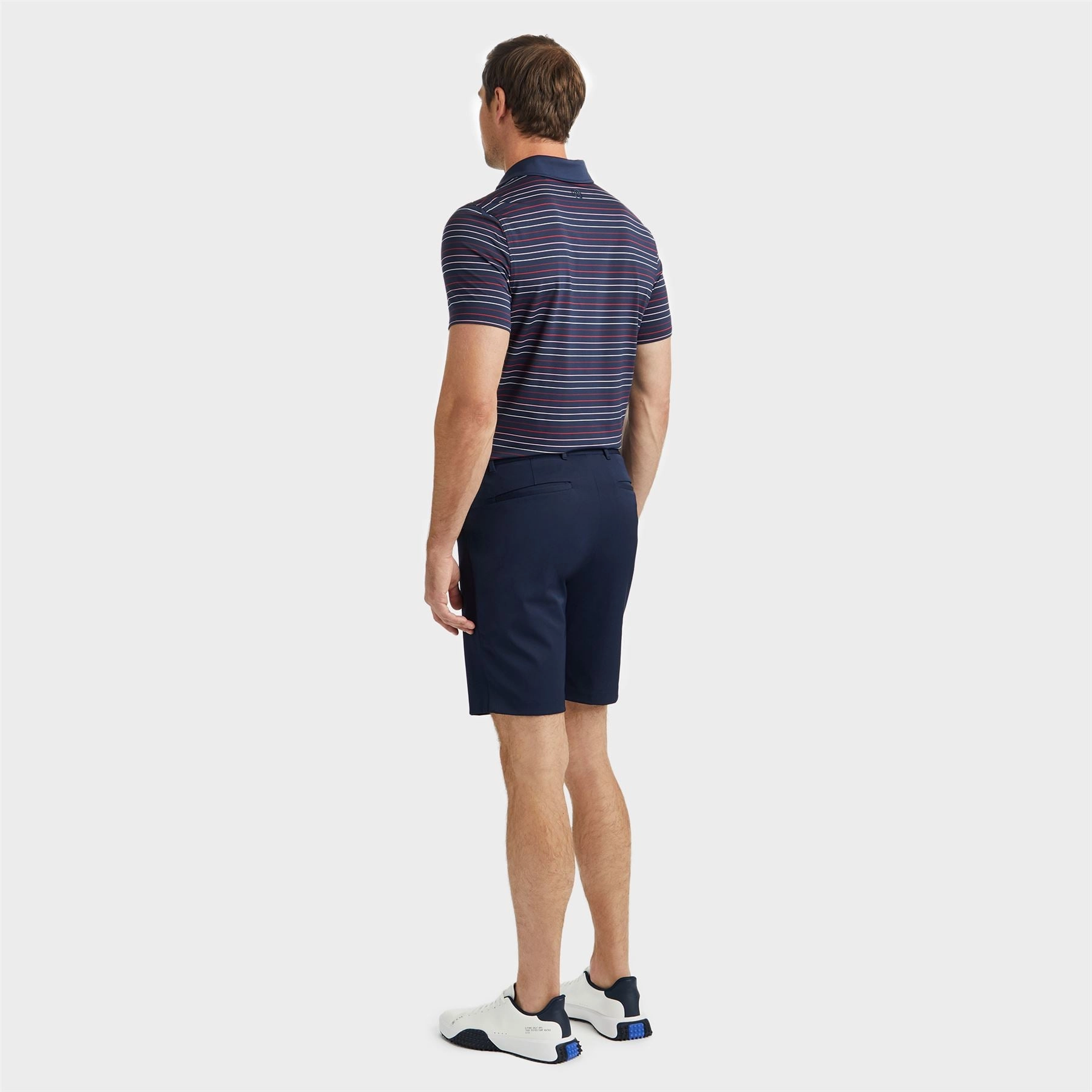 Multi Stripe Tech Jersey Polo Twilight Navy G/Fore Men's Fashion