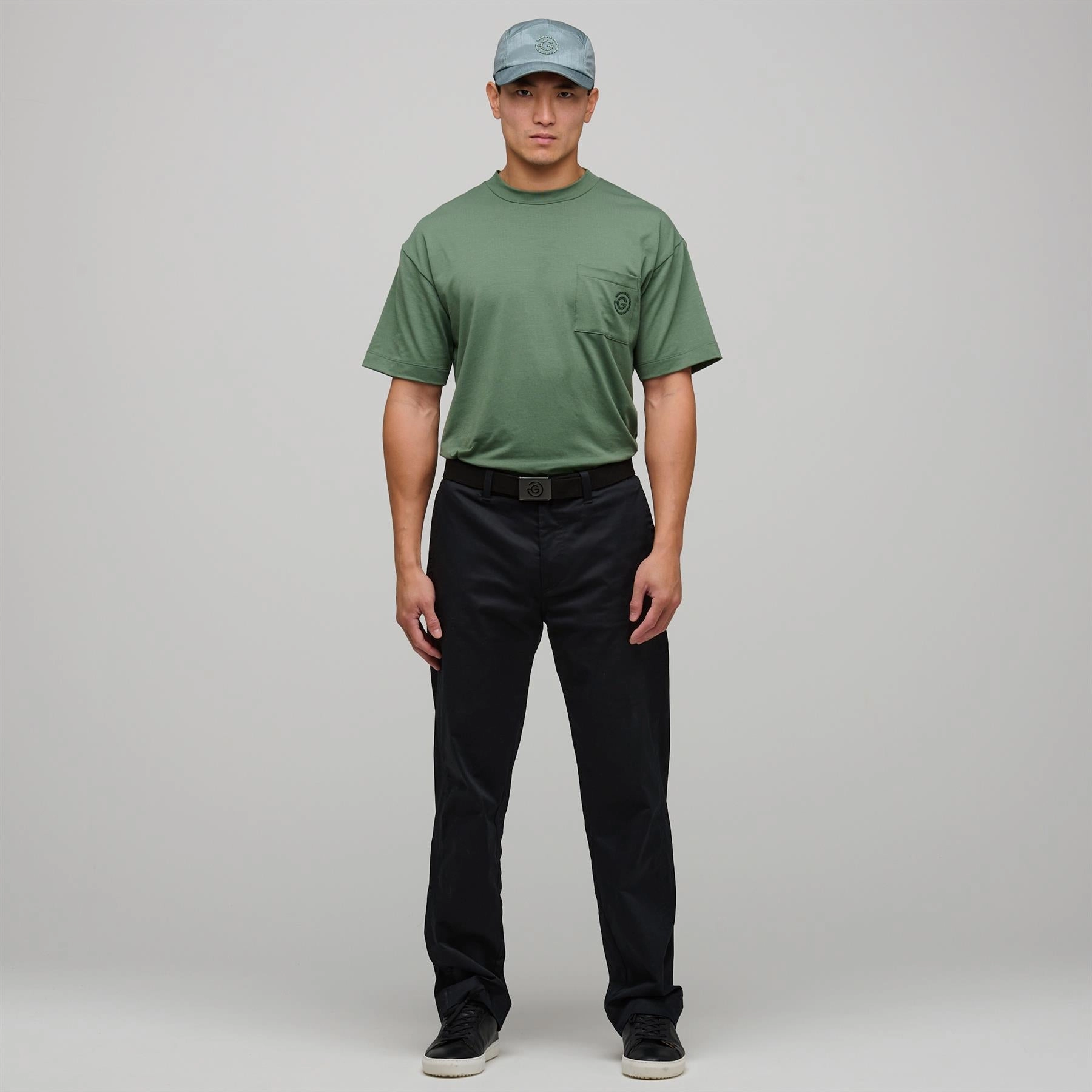 Nathan CONCEPT Golf Trousers Black Galvin Green Men's Apparel