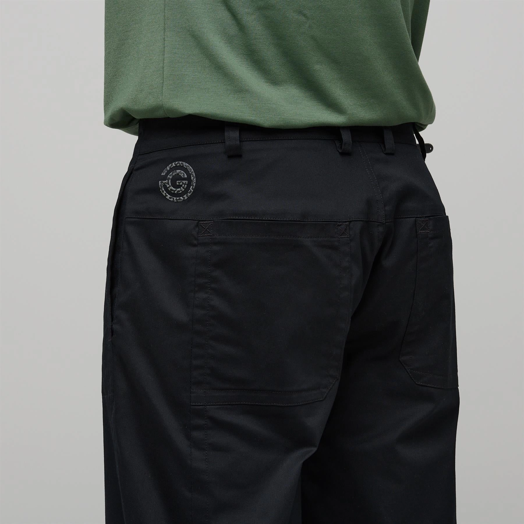 Nathan CONCEPT Golf Trousers Black Galvin Green Men's Apparel