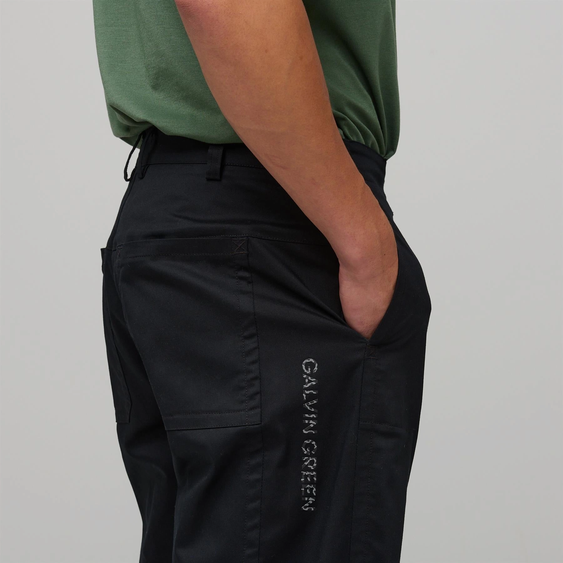 Nathan CONCEPT Golf Trousers Black Galvin Green Men's Apparel