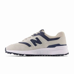 New Balance 997 SL Golf Shoes - Sand Mens spikeless golf shoes