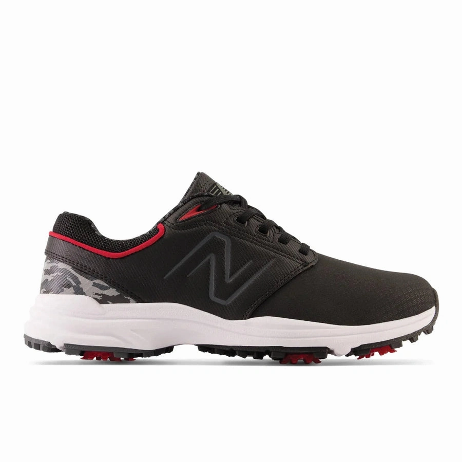 New Balance Brighton Spiked Golf Shoes - Black/Red Classic men's spiked golf shoes