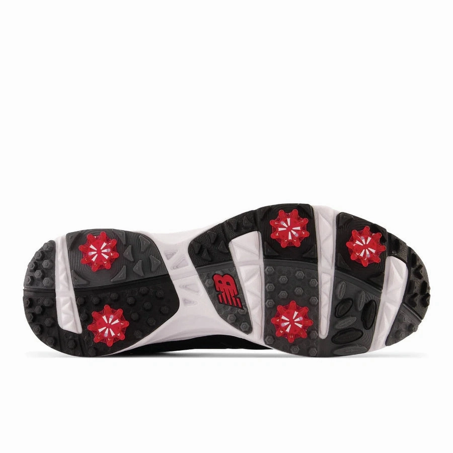 New Balance Brighton Spiked Golf Shoes - Black/Red Classic Men's Spiked Golf Shoes