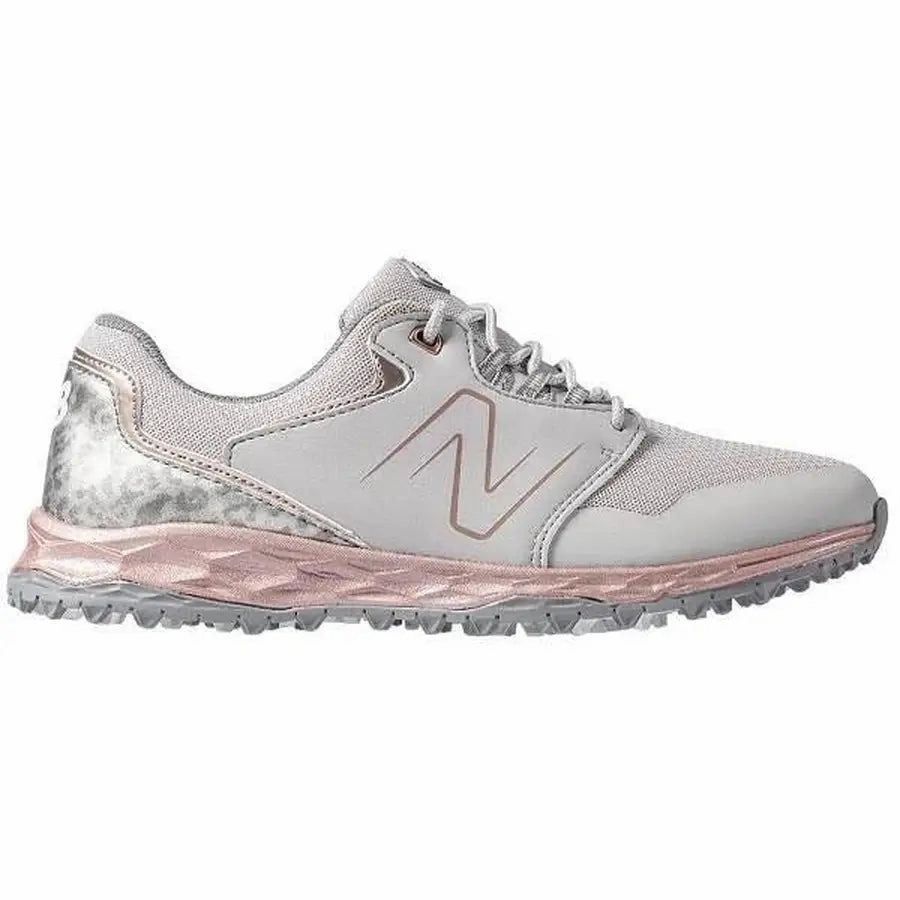 New Balance Fresh Foam Ladies Golf Shoes - Grey/Rose Women's spikeless golf shoes collection