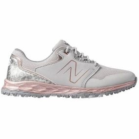 New Balance Fresh Foam Ladies Golf Shoes - Grey/Rose Women's spikeless golf shoes collection