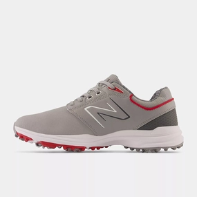 New Balance Mens Brighton Golf Shoe - GREY/ RED Mens durable golf shoe collection