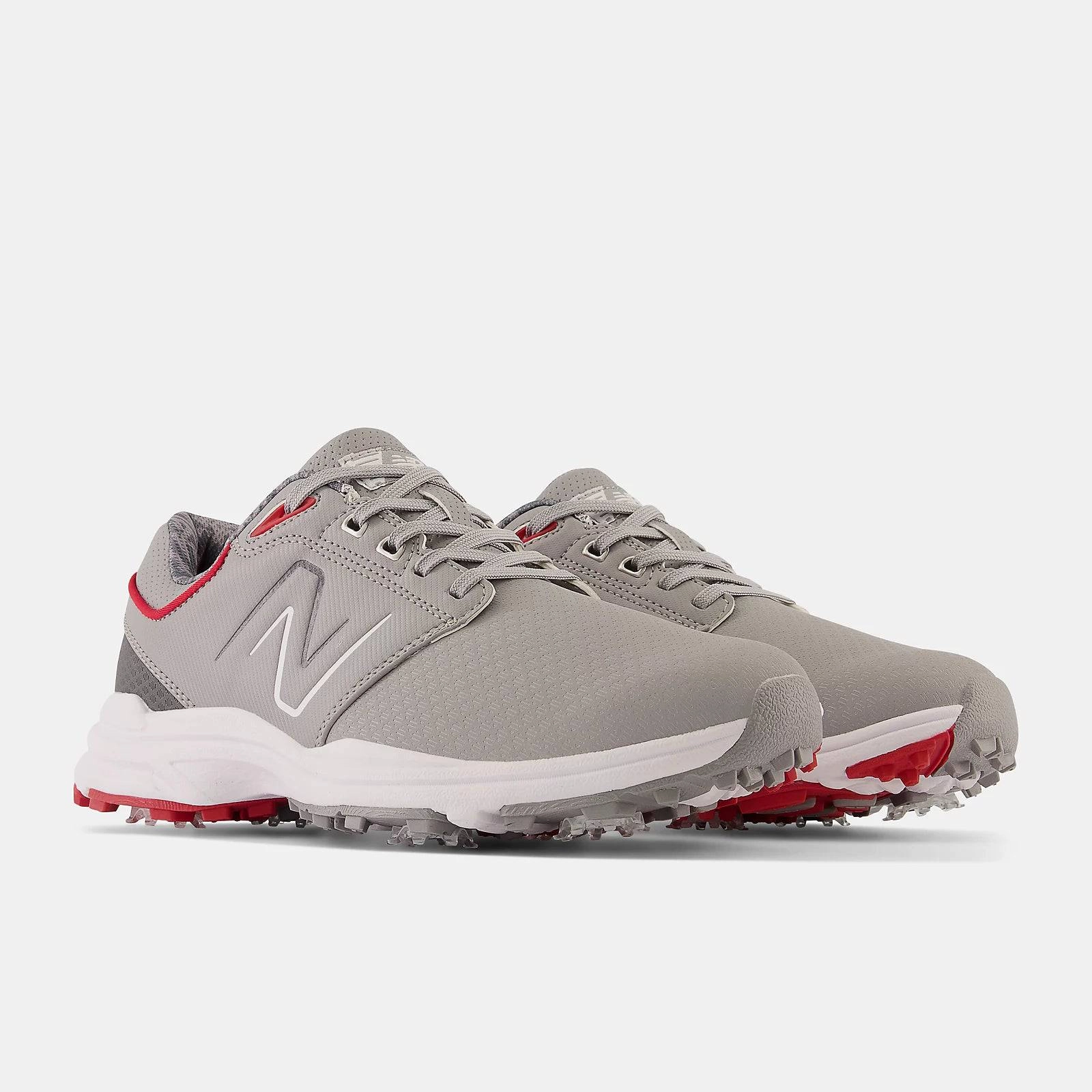 New Balance Mens Brighton Golf Shoe - GREY/ RED New Balance Men's Golf Shoes