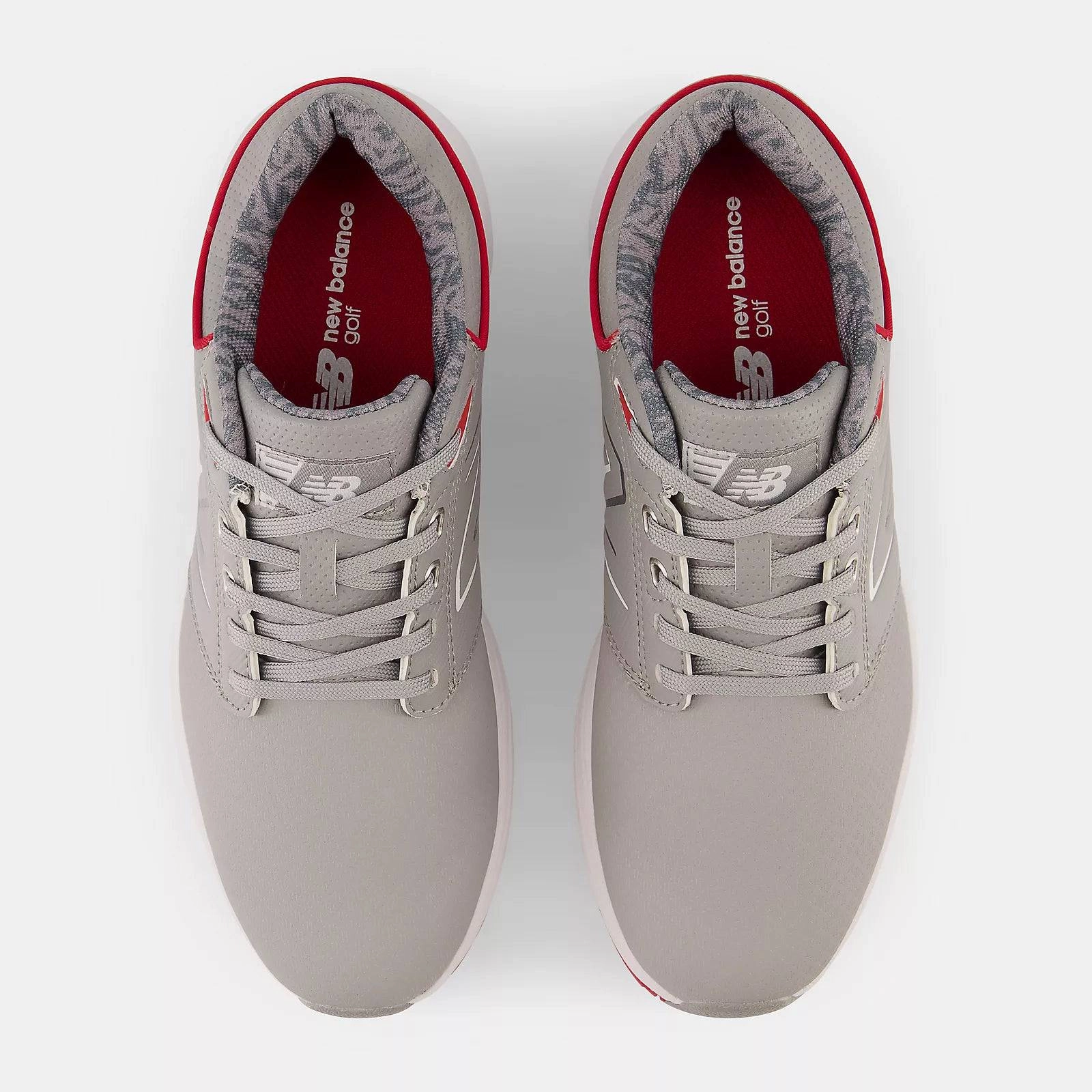 New Balance Mens Brighton Golf Shoe - GREY/ RED New Balance Men's Golf Shoes