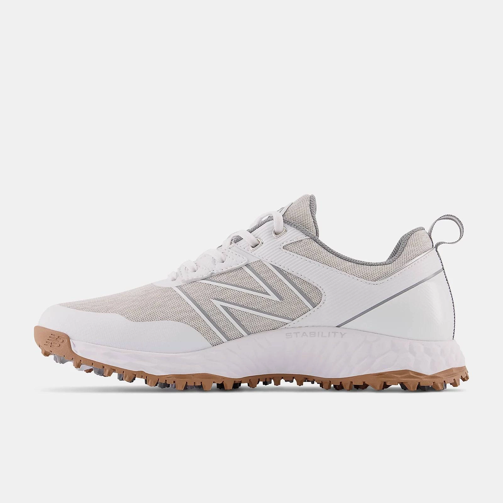 New Balance Mens Fresh Foam Contend Golf Shoe  - WHITE Men's Durable Golf Shoes