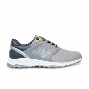 New Balance Mens Fresh Foam Elevate SL Golf Shoe - GREY / YELLOW Mens durable golf shoe collection