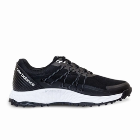New Balance Mens Fresh Foam Pace SL Golf Shoe - BLACK / WHITE Mens durable golf shoe collection