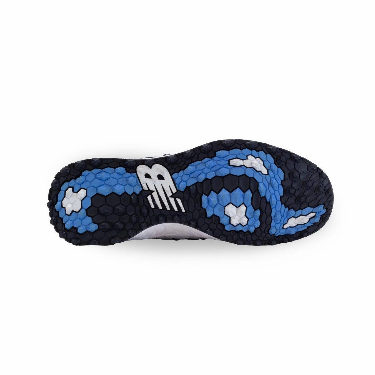 New Balance Mens Fresh Foam Pace SL Golf Shoe - WHITE / NAVY / BLUE Men's Durable Golf Shoes