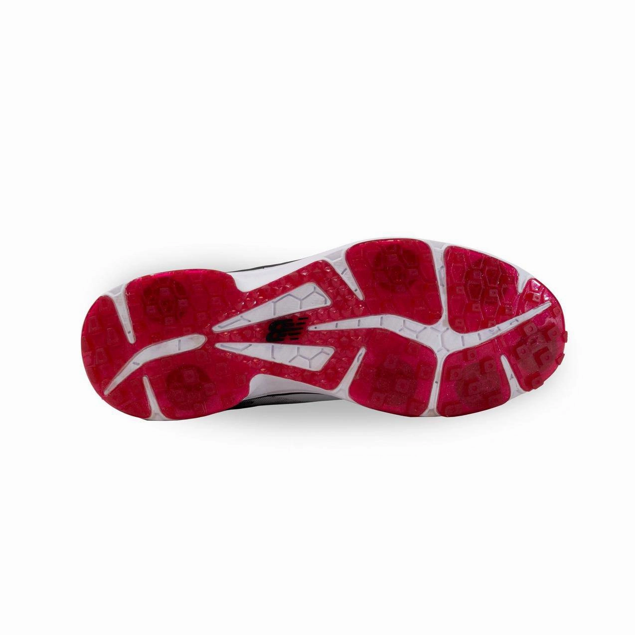 New Balance Mens Fresh Foam X Defender SL Golf Shoe - WHITE / RED / BLACK Men's Durable Golf Shoes