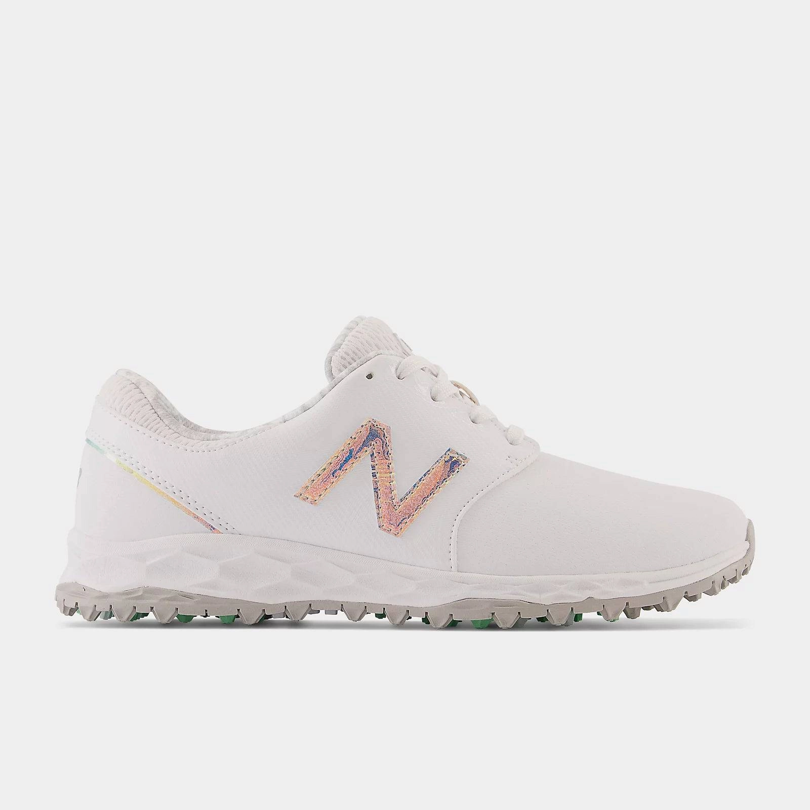 New Balance Womens Fresh Foam Breathe Golf Shoe - WHITE MULTI New Balance men's athletic golf shoes